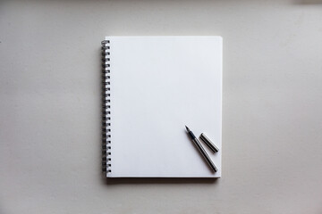 Notebook with art supplies