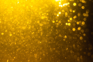 Glittering stars of blur gold  bokeh