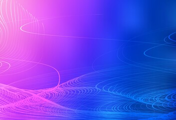 Light Pink, Blue vector blurred and colored pattern.