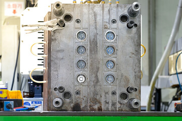 Injection molding machines in plastics industry, in the technical department