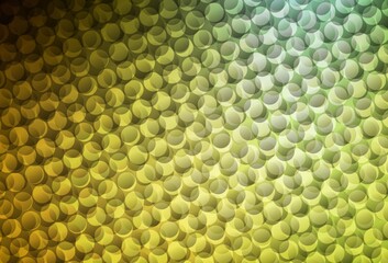 Dark Green, Yellow vector layout with circle shapes.