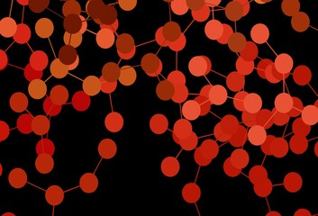 Dark Red vector texture with artificial intelligence concept.