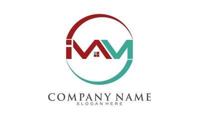 IMM alphabet creative vector design