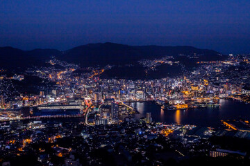 稲佐山からの長崎市街地夜景　世界新三大夜景