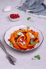 Fried pumpkin slices