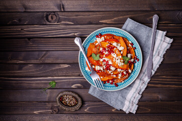 Fried pumpkin slices