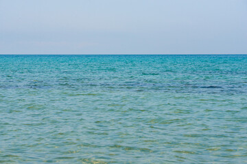 Caribbean turquoise water beach reflection aqua perspective background