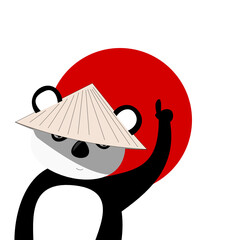 zeigender Panda © Brand75