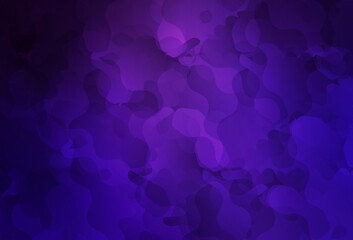 Dark Purple vector pattern with random forms.