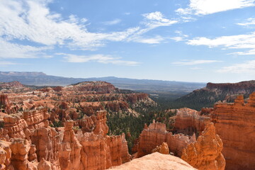 A valley view of Bryce Canyon National Park, Utah