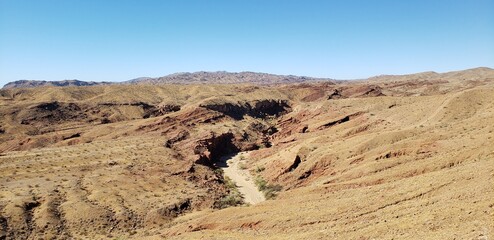 landscape in the desert