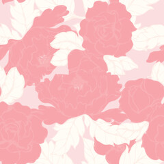 Beautiful seamless floral pattern background.
