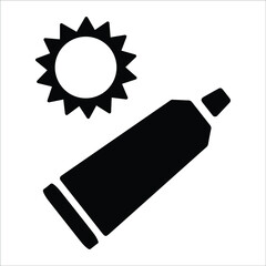 Sun cream or Tube icon