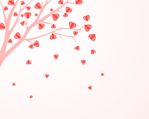 The tree of love falling on valentines day