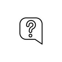 Help and support icon. Simple line style for web template and app. Call center, assist, service, contact, phone, computer, info, vector illustration design on white background. EPS 10