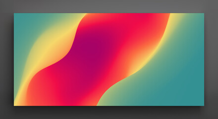 Naklejka premium Abstract background with dynamic effect. Creative design poster with vibrant gradients. Vector Illustration for advertising, marketing, presentation. Mobile screen.