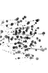 Black ink textures splatter on white background,Abstract background,ink Abstract,Water Abstract