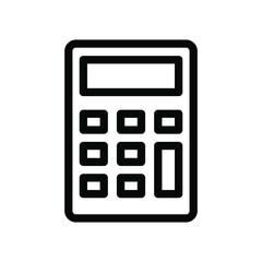 Calculator icon vector graphic illustration