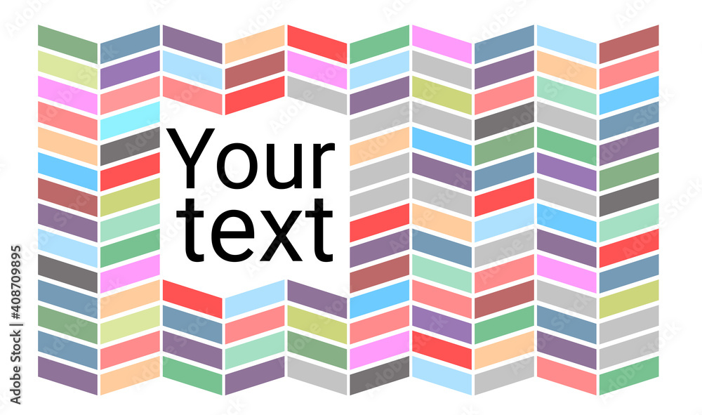 Poster abstract geometric background with place for text. multicolored diagonal lines on a white background