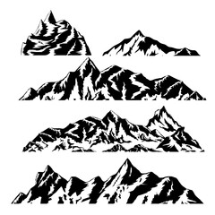 mountains silhouettes