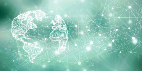 2d illustration world map abstract background