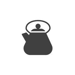 Tea kettle vector icon. filled flat sign for mobile concept and web design. Tea pot glyph icon. Symbol, logo illustration. Vector graphics