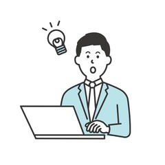 ノートパソコンを操作する人