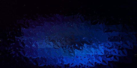 Dark Blue, Yellow vector background with polygonal forms.