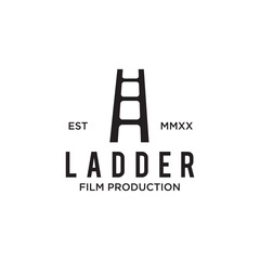 Movie or film production using ladder logo design