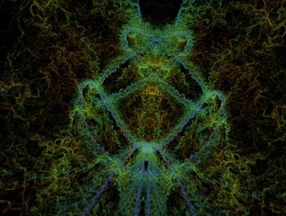 Imaginatory fractal background Image