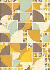Abstract Geometric Pattern generative computational art illustration