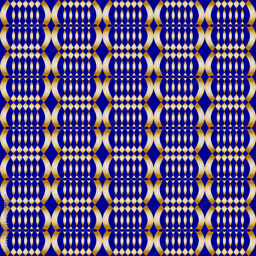 Aufkleber geometric seamless pattern. golden repeating background. vector graphic.