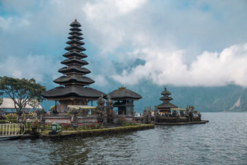 Fototapeta na wymiar Ulun Danu Bratan - Hindu Temple in Bali Indonesia