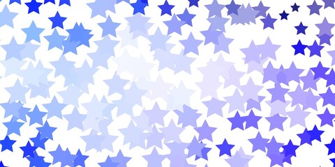Light Purple vector layout with bright stars.