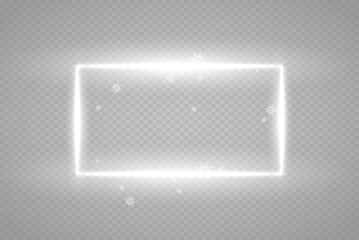 Rectangular frame with lights effects.