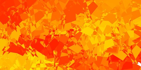 Fototapeta na wymiar Light orange vector background with random forms.