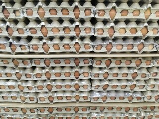Egg packages in market place