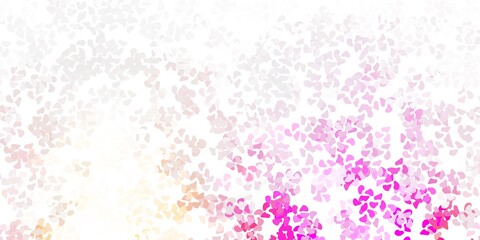 Fototapeta na wymiar Light pink vector background with random forms.