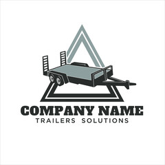 trailers industrie logo vector, logo template.