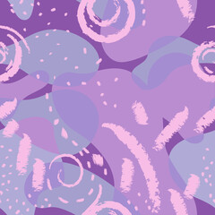 Fototapeta premium Vector anstract trendy seamless pattern. Flat style