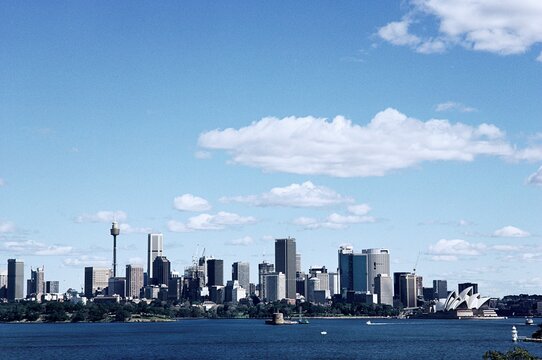 Skyscrapers at the waterfront, Centrepoint Tower, Sydney, New South Wales, Australia