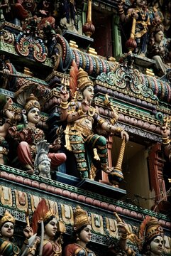 Details of Sri Veeramakaliamman Temple, Little India, Singapore