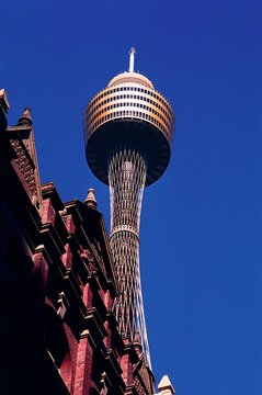 Low angle view of a tower, Centrepoint Tower, Sydney, New South Wales, Australia