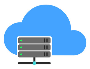 Cloud infrastructure graphic