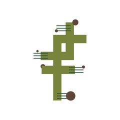 Obraz premium Trendy geometric element. Abstract symbol. Modern design for poster, flyer, card, web.