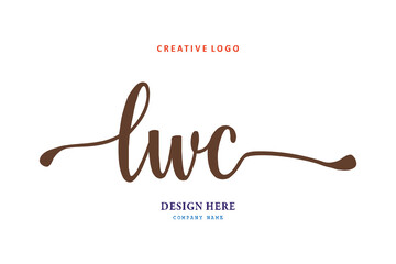 LWC lettering logo is simple, easy to understand and authoritative