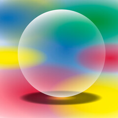 Glaskugel Farbfelder