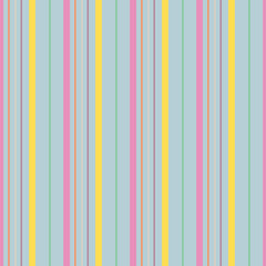 Easter seamless pattern with horizontal pastel colors stripes. Hand drawn vector illustration.