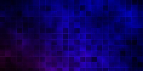 Dark Blue, Red vector pattern in square style.