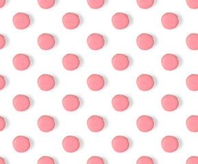 macarons seamless pattern. macarons isolated on white background.